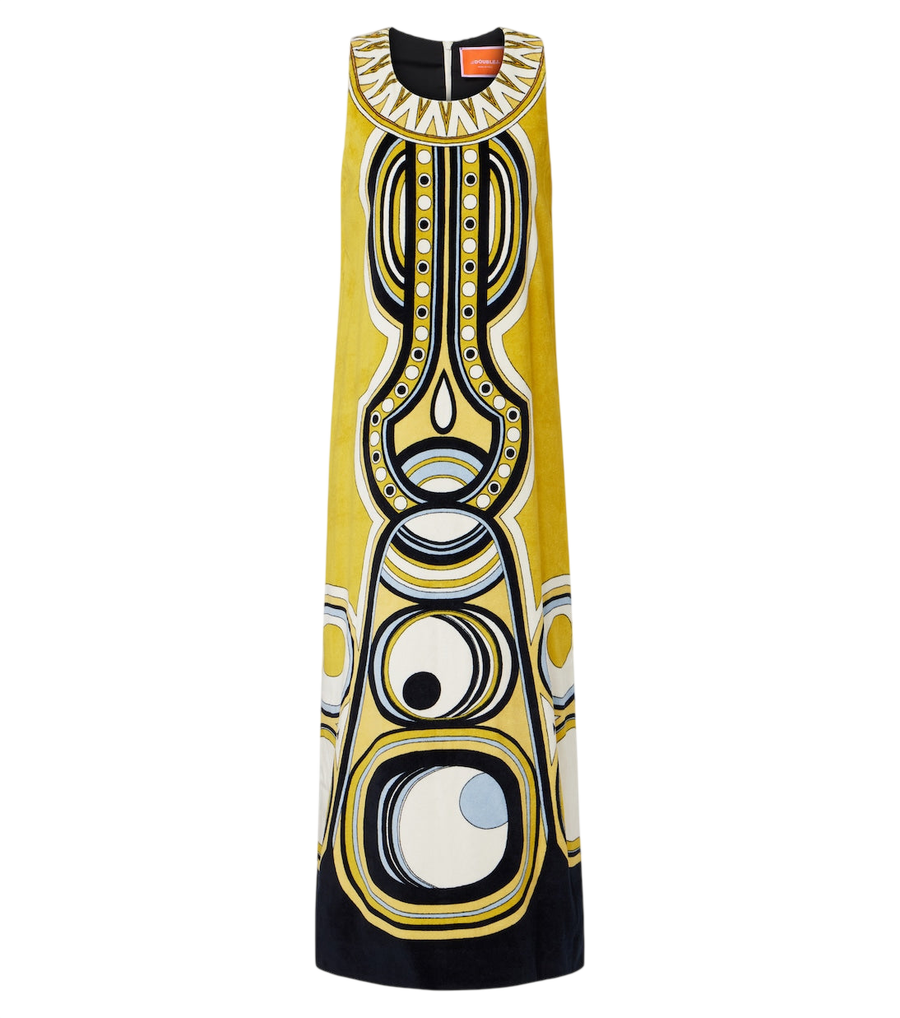 Robe midi en coton imprimé Totem La DoubleJ