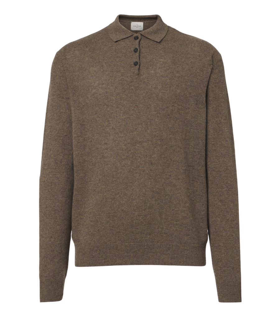 Le Kasha Crete cashmere polo sweater