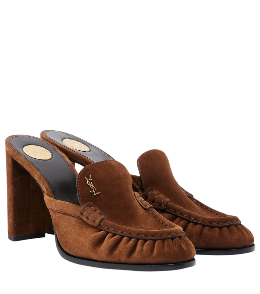 Le Loafer Cassandre suede mules