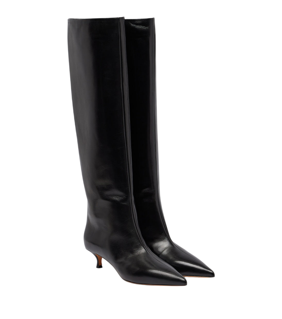 Le Monde Béryl Babouche leather knee-high boots