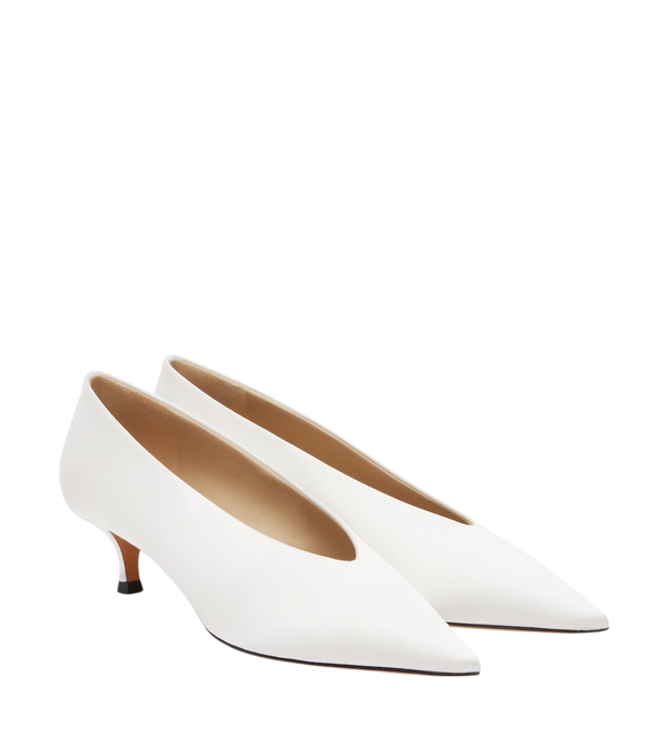 Le Monde Béryl Babouche satin pumps