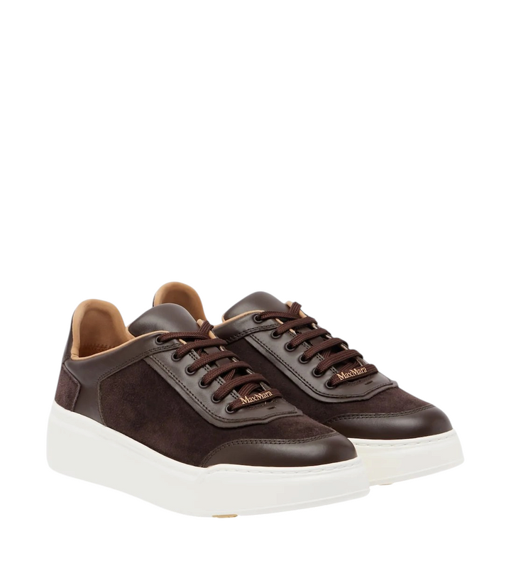 Leather-trimmed suede platform sneakers [white-bg-processed] 1787075798853
