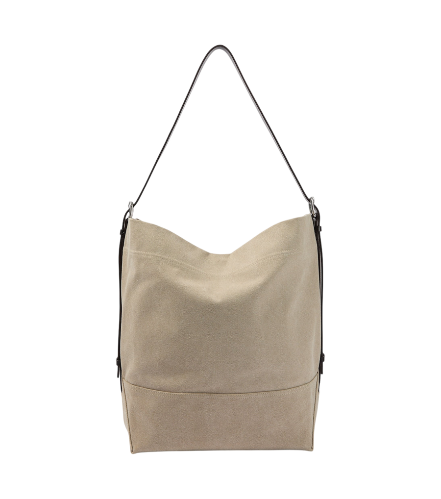 Lemaire Belted canvas tote bag