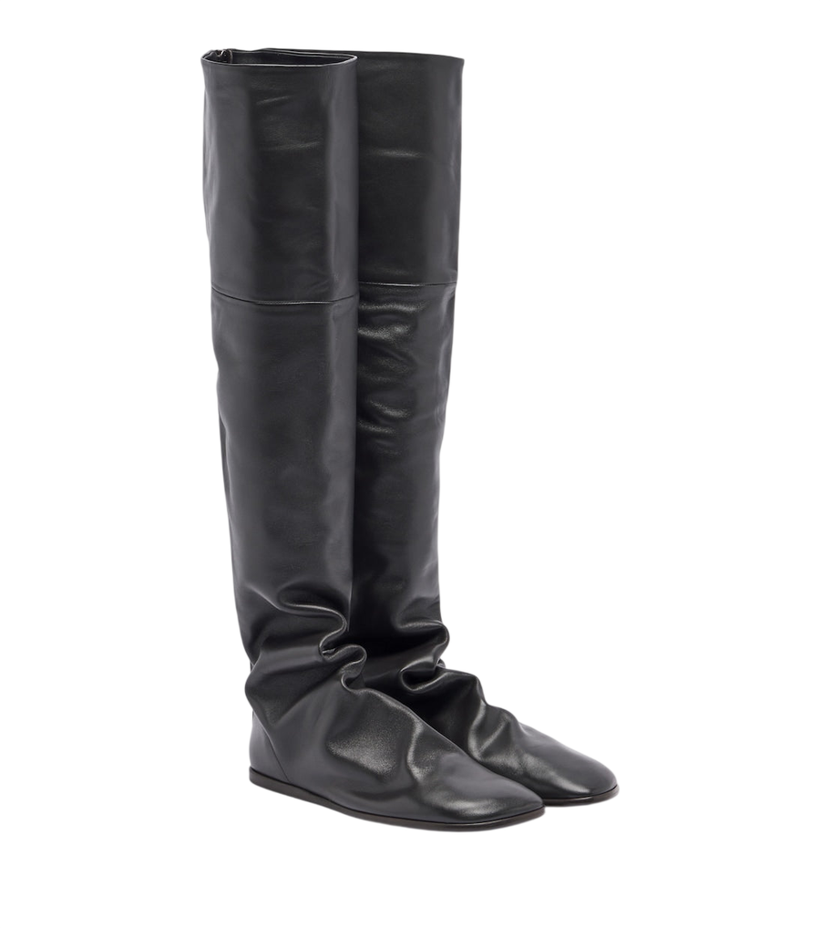 Lemaire Glove leather knee-high boots