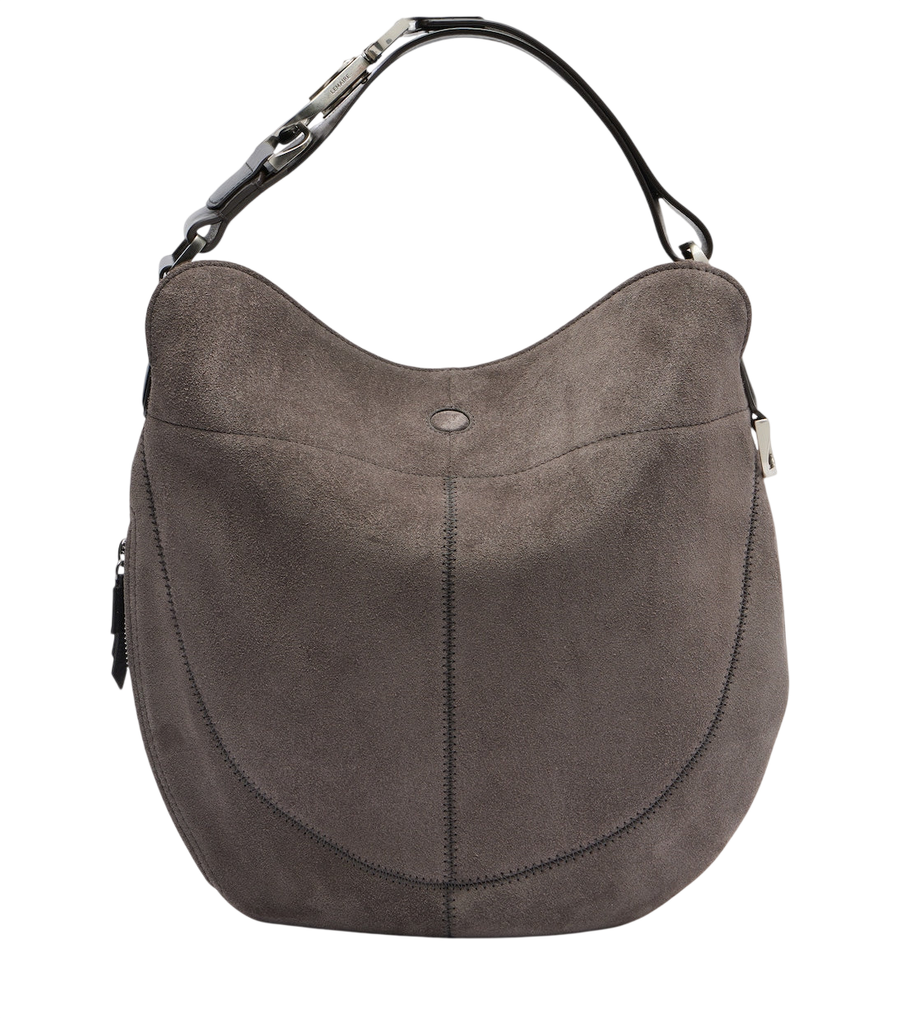 Sac porté épaule moyen modèle Lemaire Quiver Clip en daim