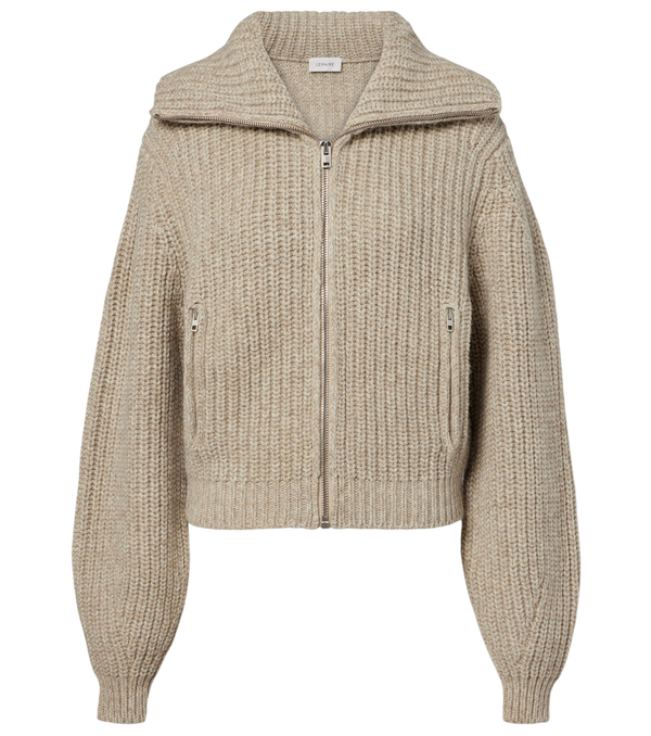 Lemaire Ribbed-knit alpaca and yak wool cardigan