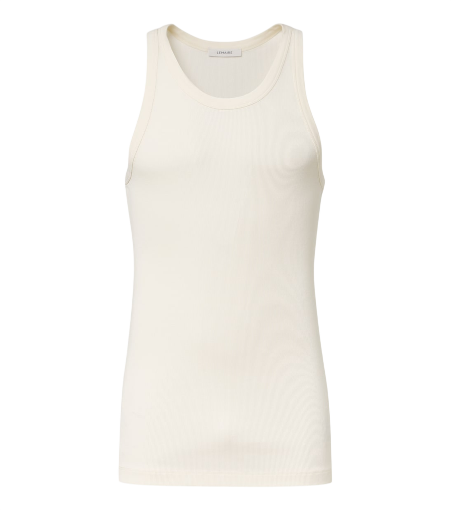 Lemaire Ribbed-knit cotton tank top