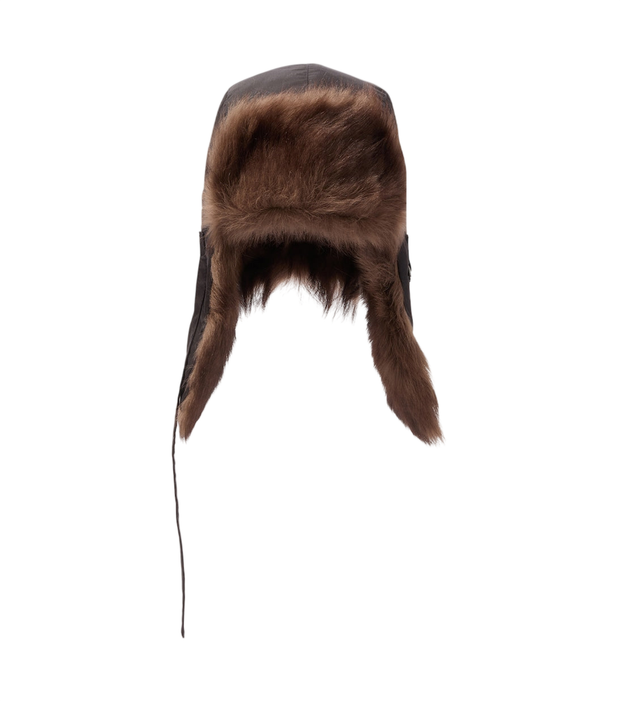 Lemaire Shearling aviator hat