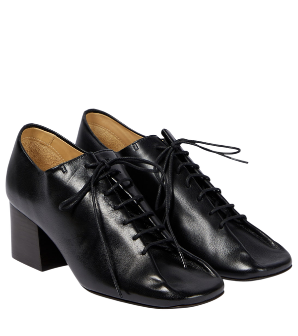 Lemaire Scarpe Derby in pelle con topo