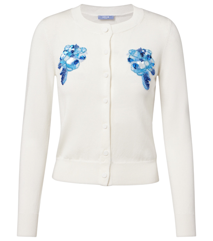 Leo Lin Claire embellished cardigan