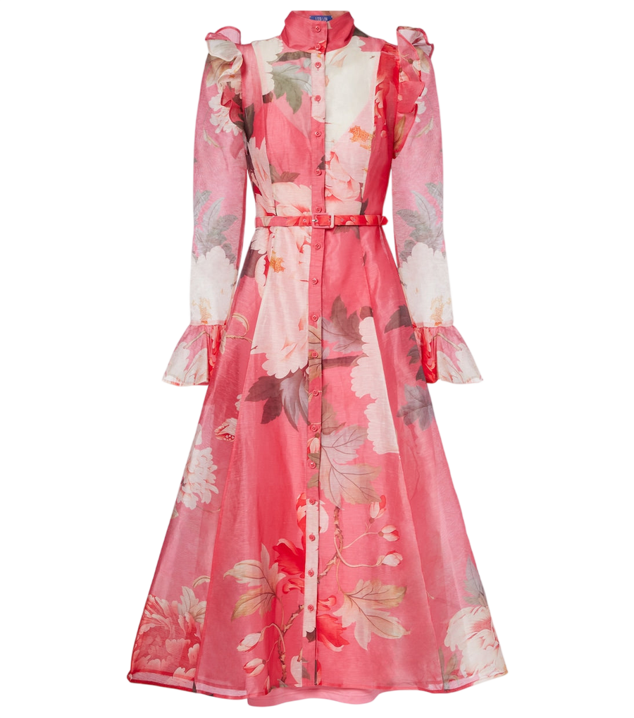 Leo Lin Katrina floral midi dress