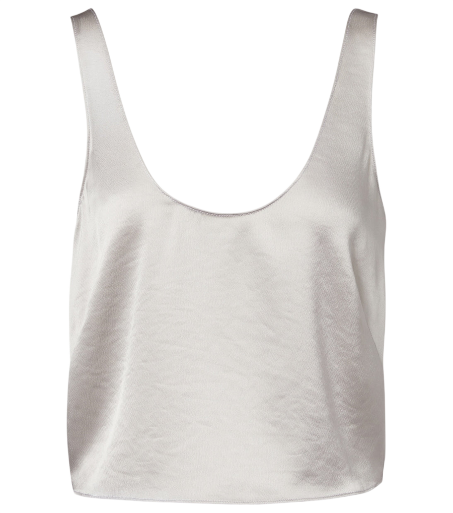 Leset Barb satin tank top