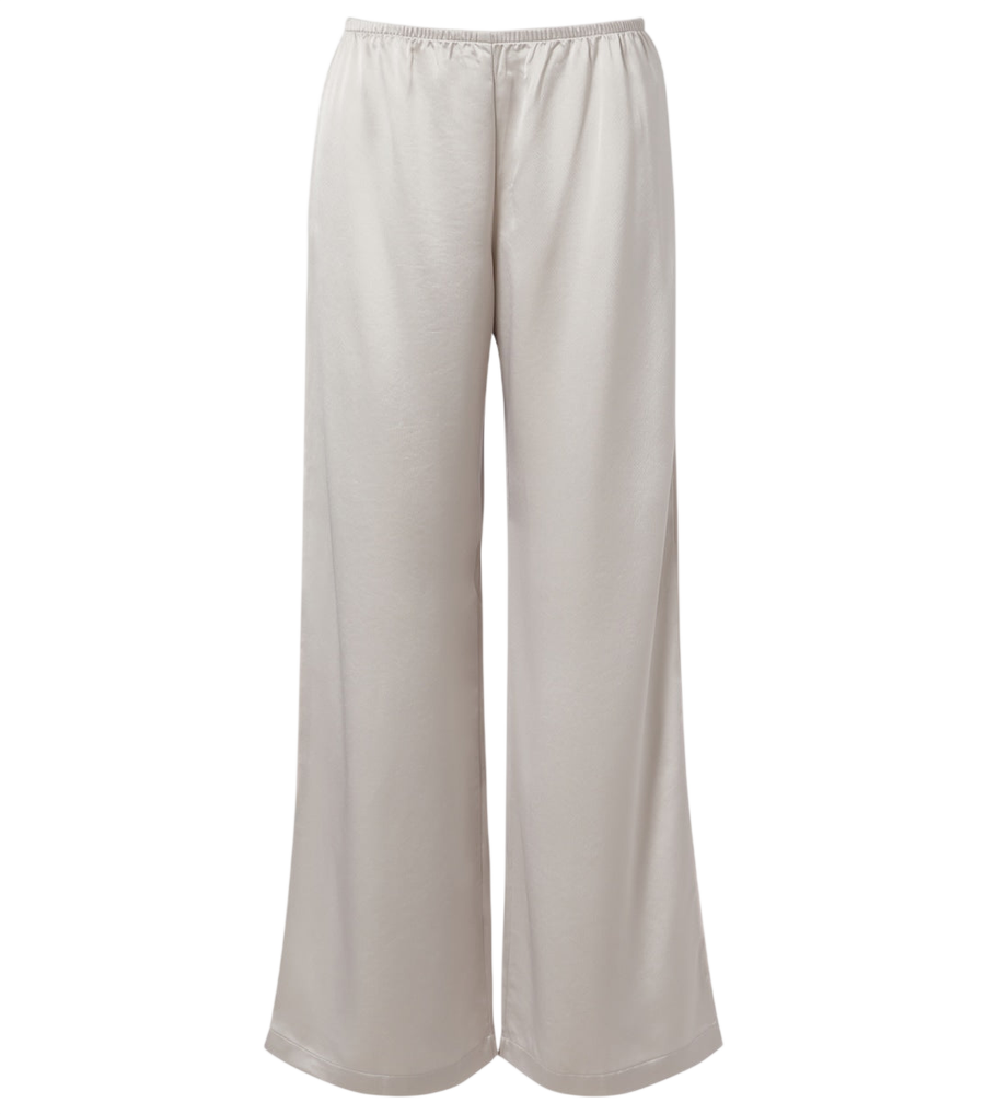 Leset Barb satin wide-leg pants
