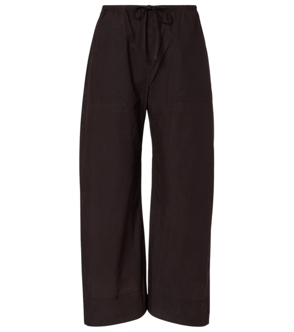 Leset Kyoto cotton wide-leg pants