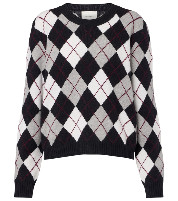 Lisa Yang Antoni argyle cashmere sweater
