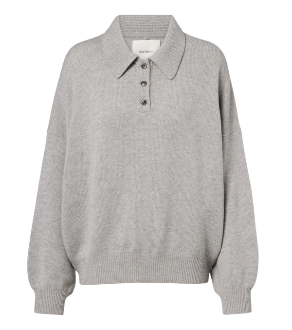 Lisa Yang Etta cashmere polo sweater