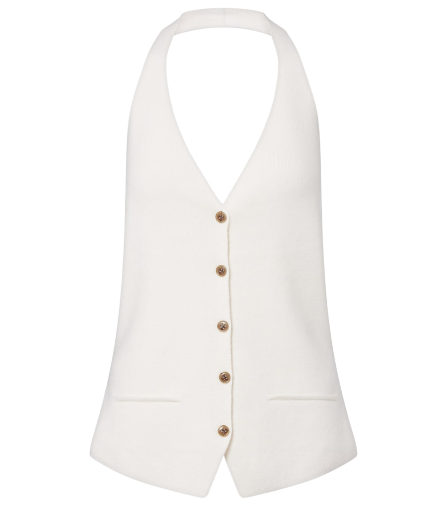 Lisa Yang Immy halterneck cashmere sweater vest