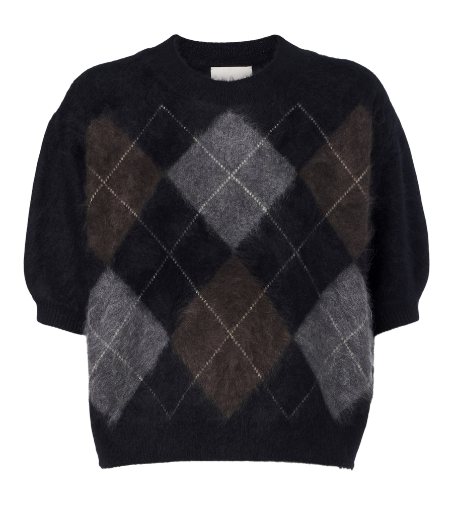Lisa Yang Juniper argyle cashmere sweater