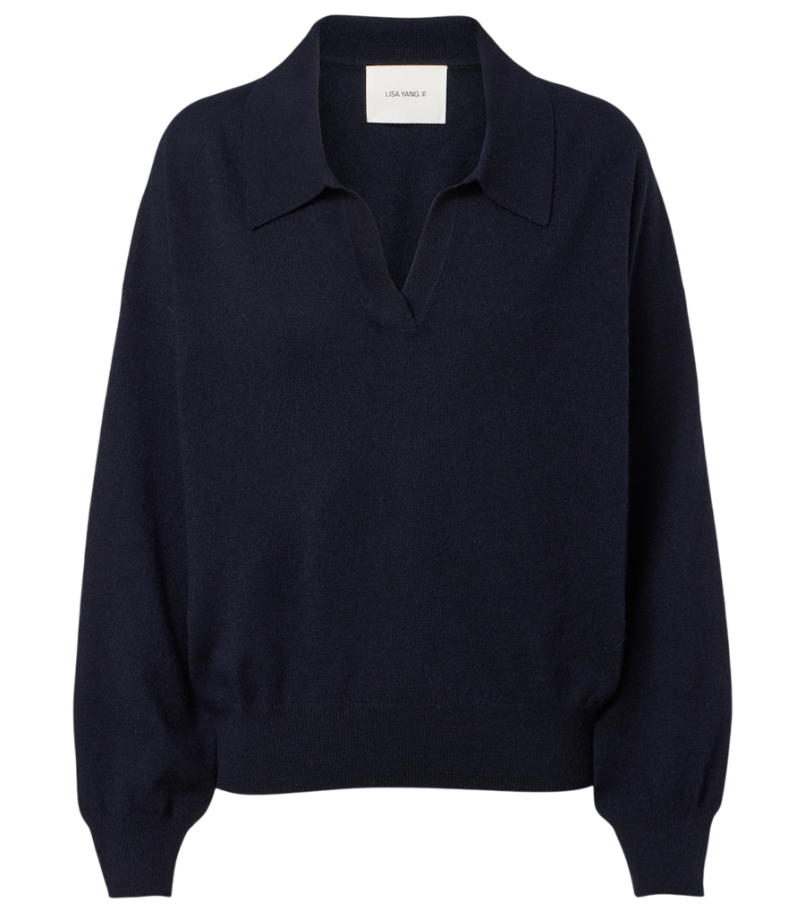 Lisa Yang Katriel cashmere polo sweater
