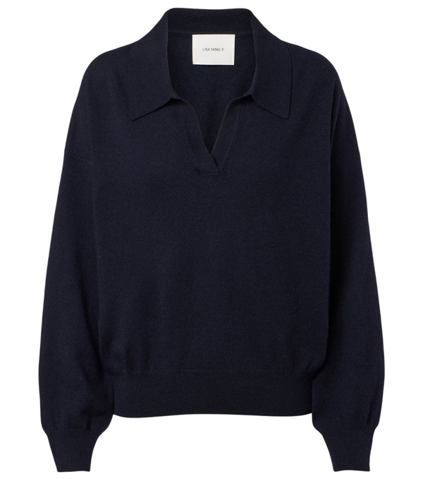 Lisa Yang Katriel cashmere polo sweater