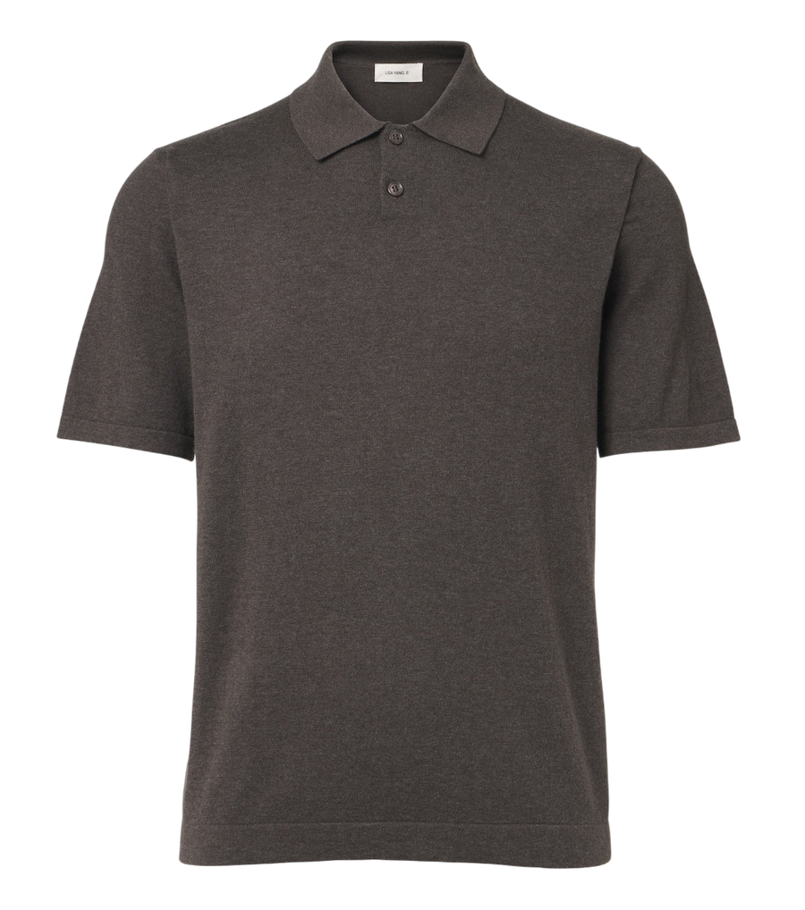 Lisa Yang Keir cotton and cashmere polo shirt