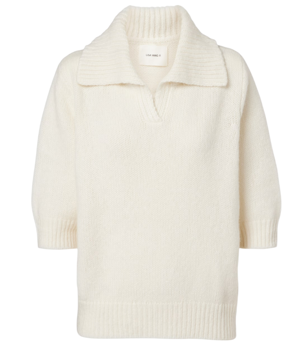 Lisa Yang Lailai cashmere and silk polo sweater