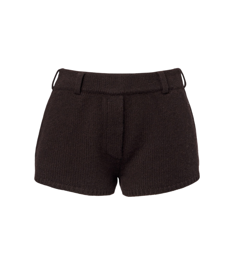 Lisa Yang Low-rise cashmere shorts