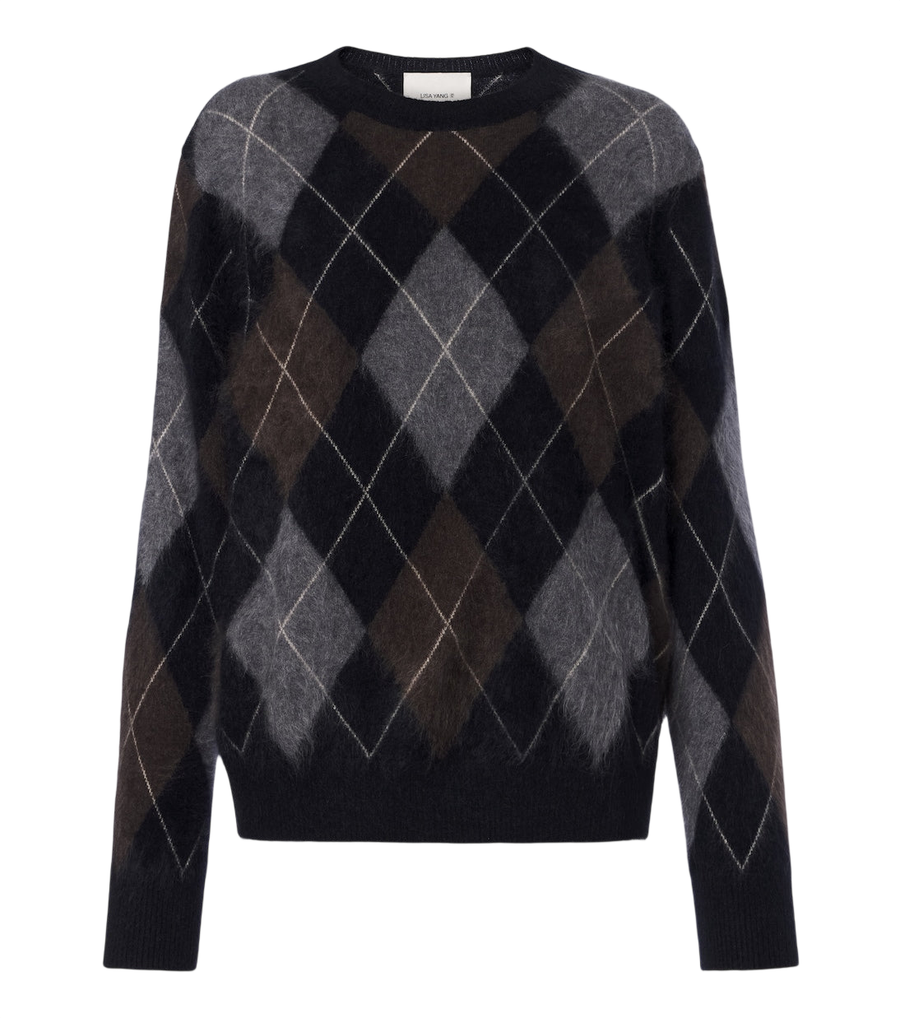 Lisa Yang Margy argyle cashmere sweater