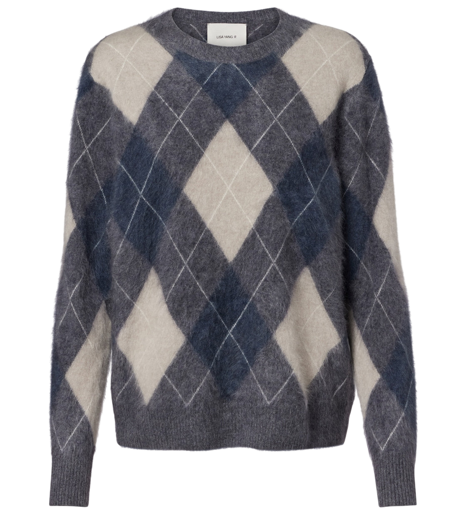Lisa Yang Margy argyle cashmere sweater