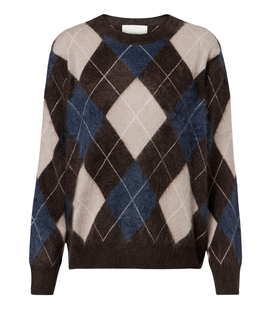 Lisa Yang Margy argyle cashmere sweater