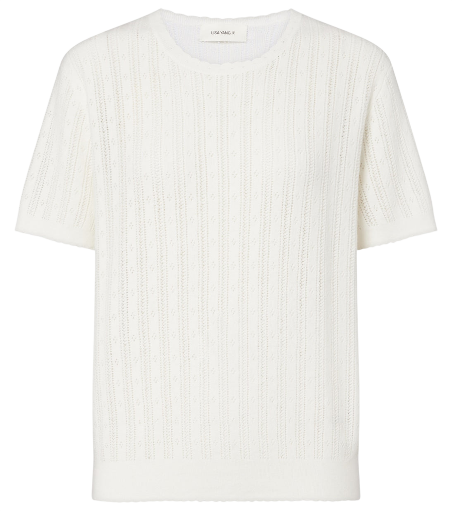 Lisa Yang Suyin pointelle cotton and cashmere sweater