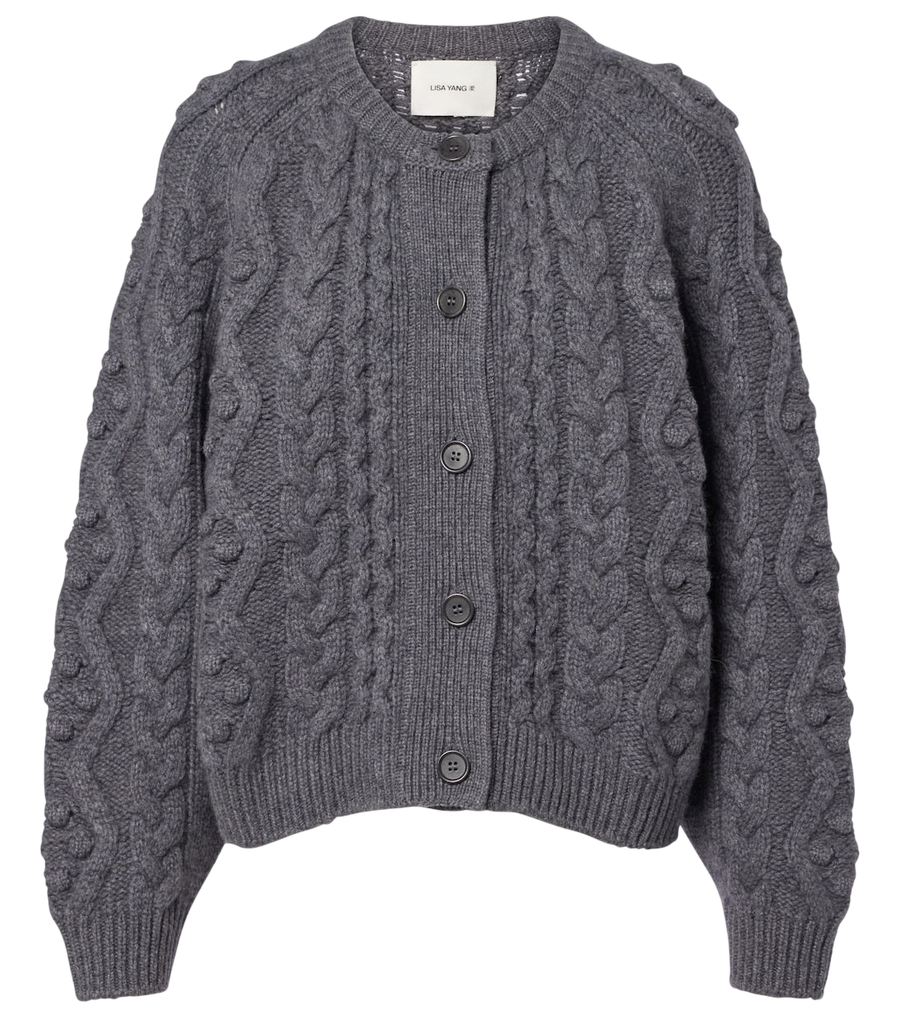 Lisa Yang Winroe cable-knit cashmere cardigan