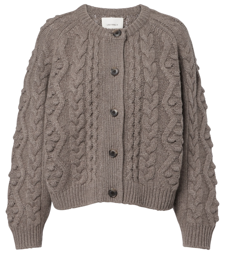 Lisa Yang Winroe cable-knit cashmere cardigan