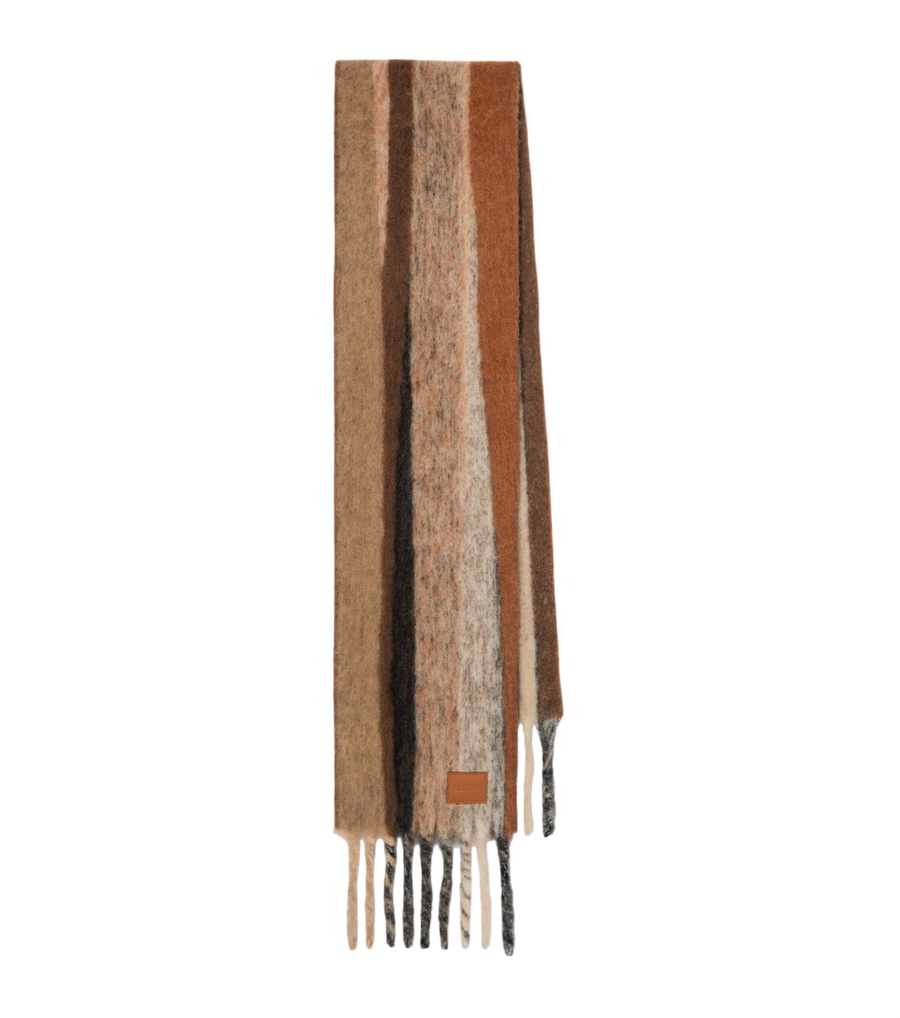 Loewe Alpaca and wool-blend jacquard scarf