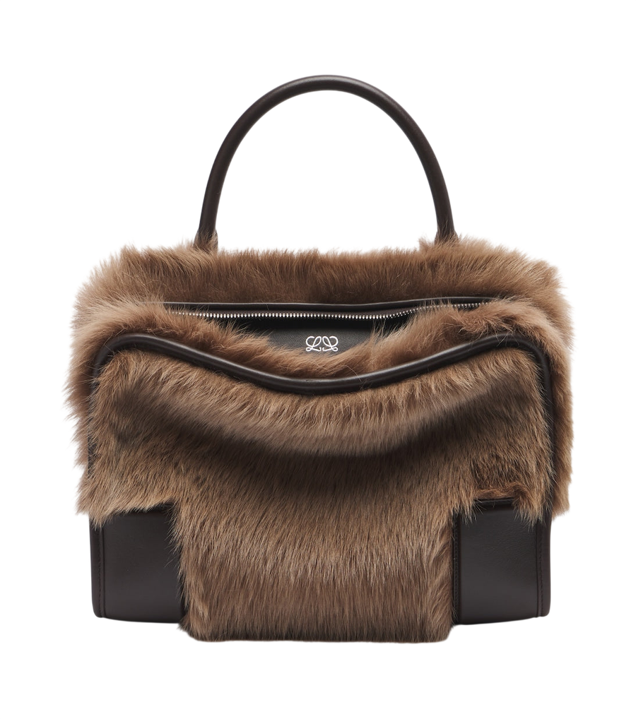 Sac à main Loewe Amazona 180 moyen en peau lainée
