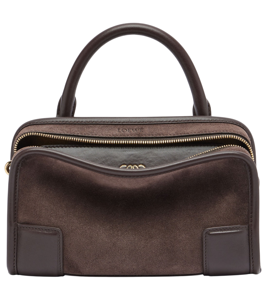 Bolso de mano mini Amazona 180 de ante de Loewe