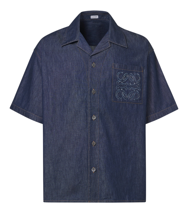 Loewe Anagram cotton chambray shirt