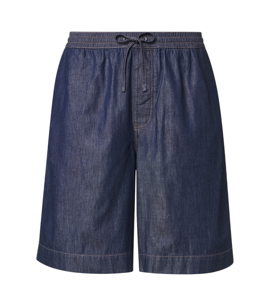 Loewe Anagram cotton chambray shorts