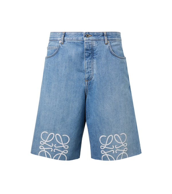 Loewe Pantaloncini in denim Anagram