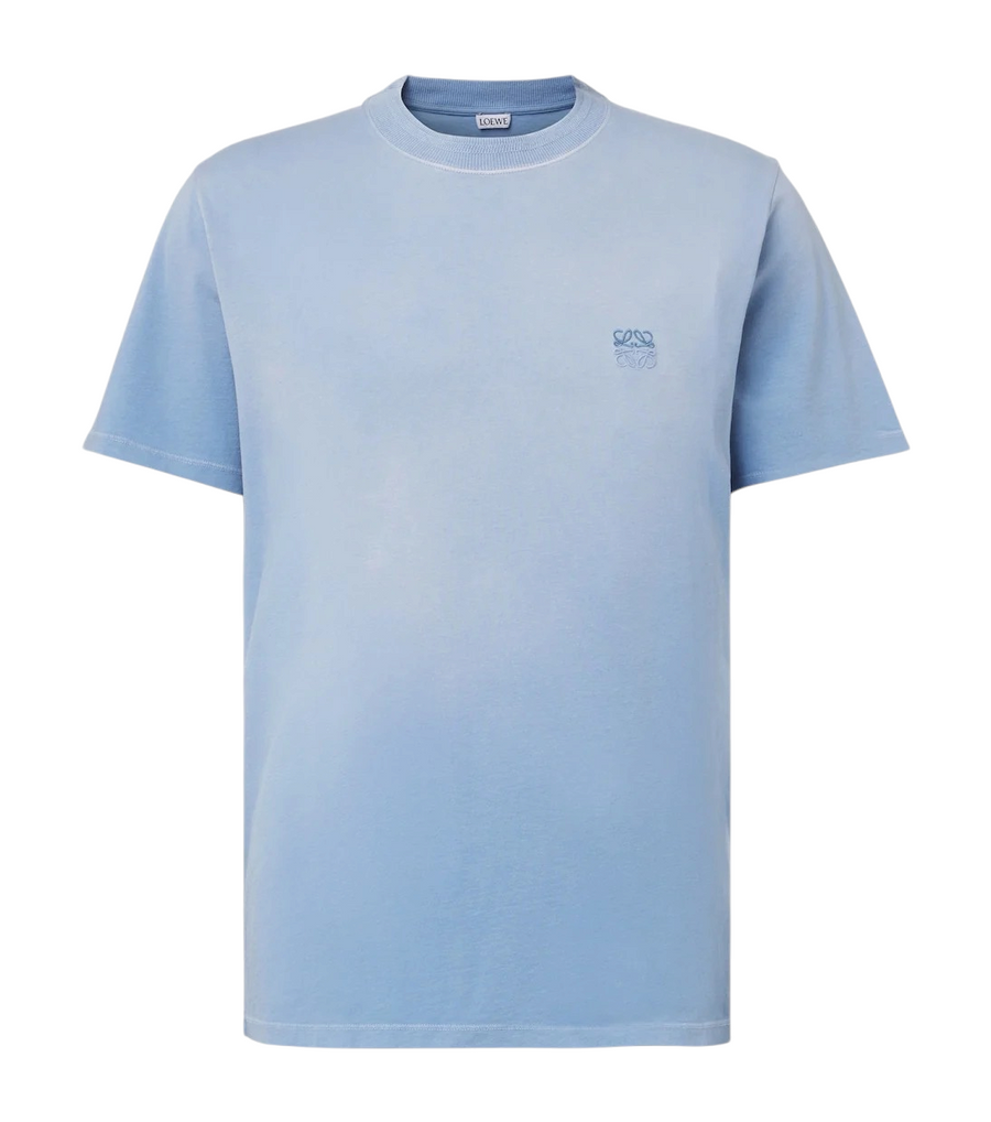 Loewe Anagram embroidered cotton T-shirt