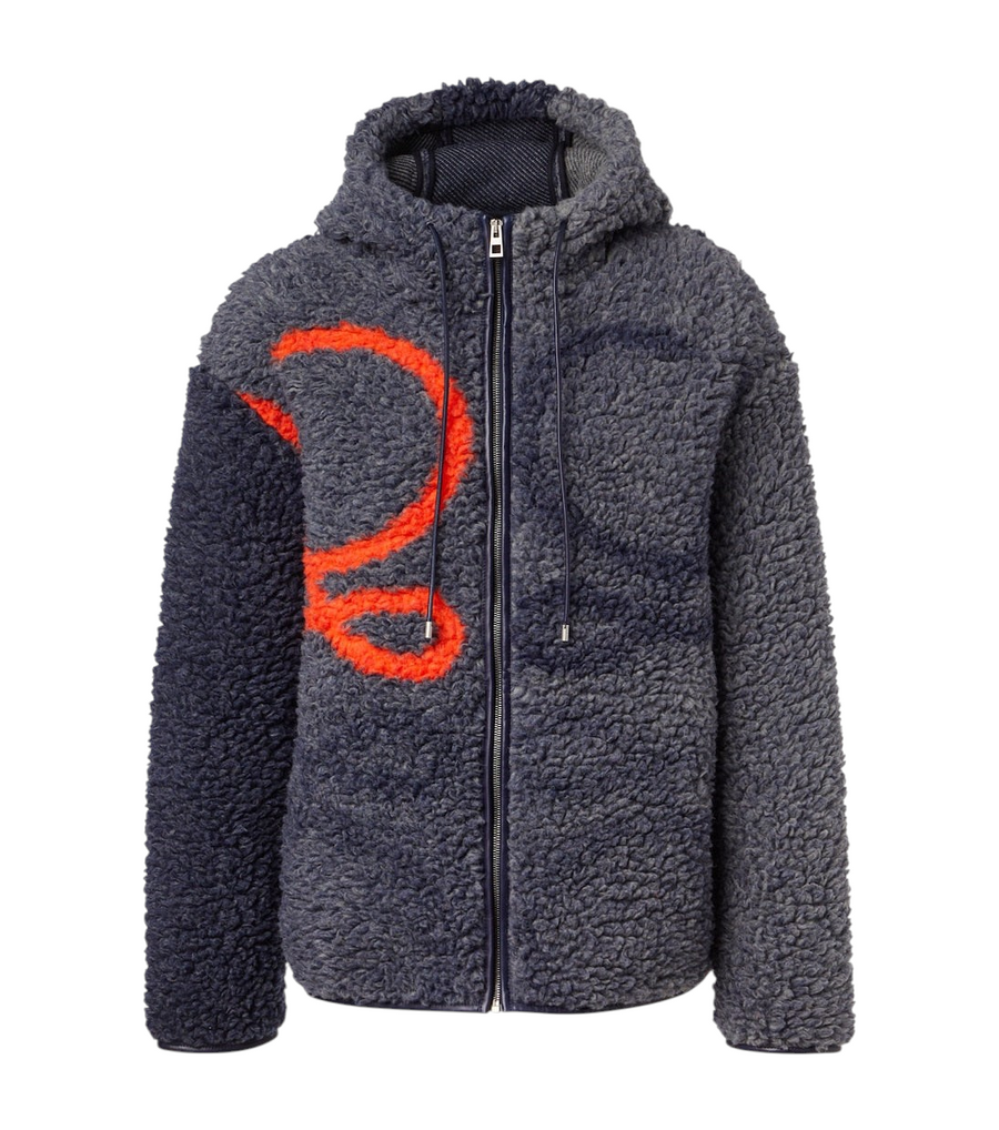 Loewe Anagram fleece jacquard jacket