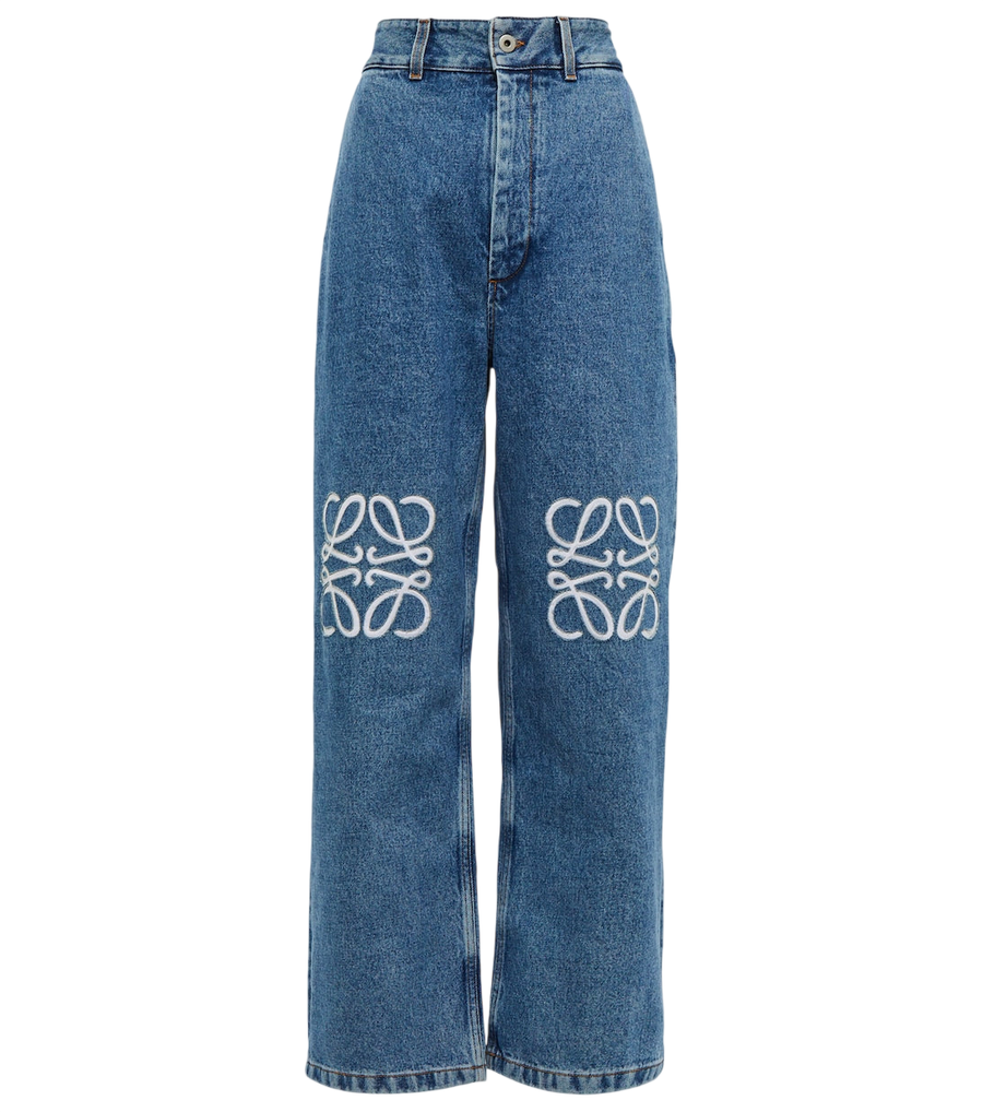 Jean large taille haute Anagram Loewe