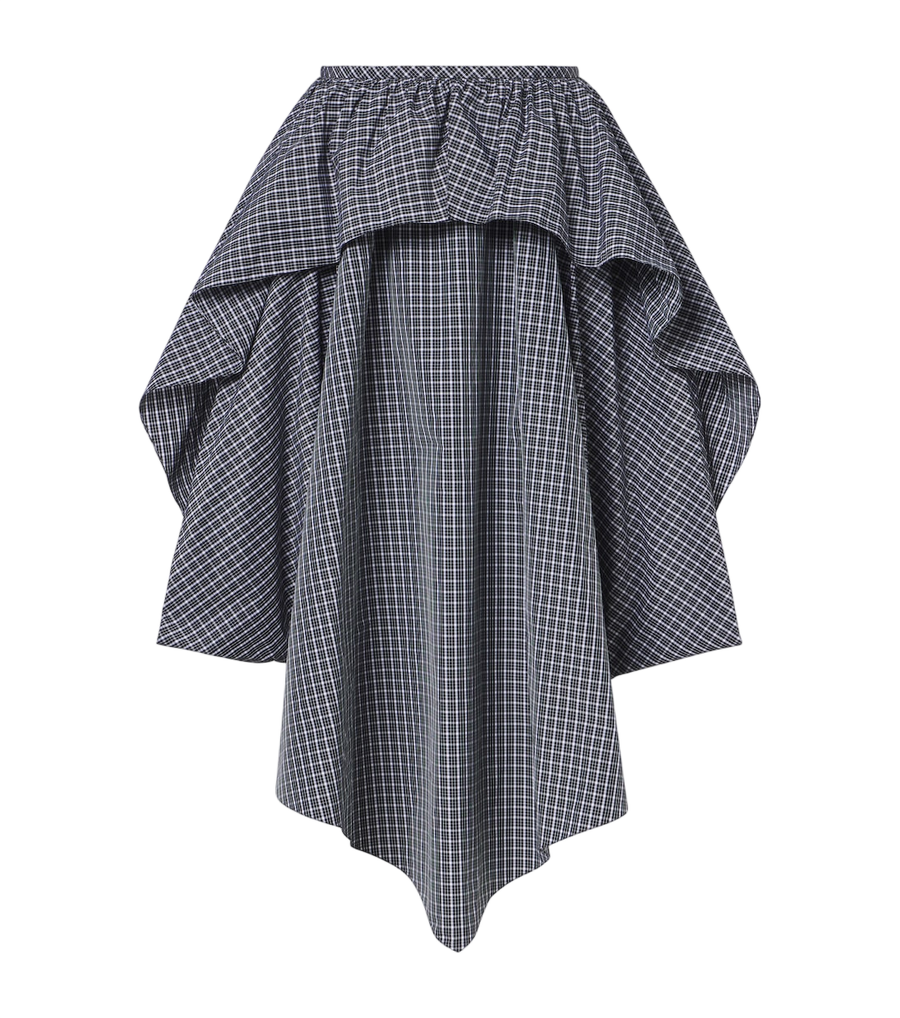 Loewe Asymmetric cotton-blend midi skirt