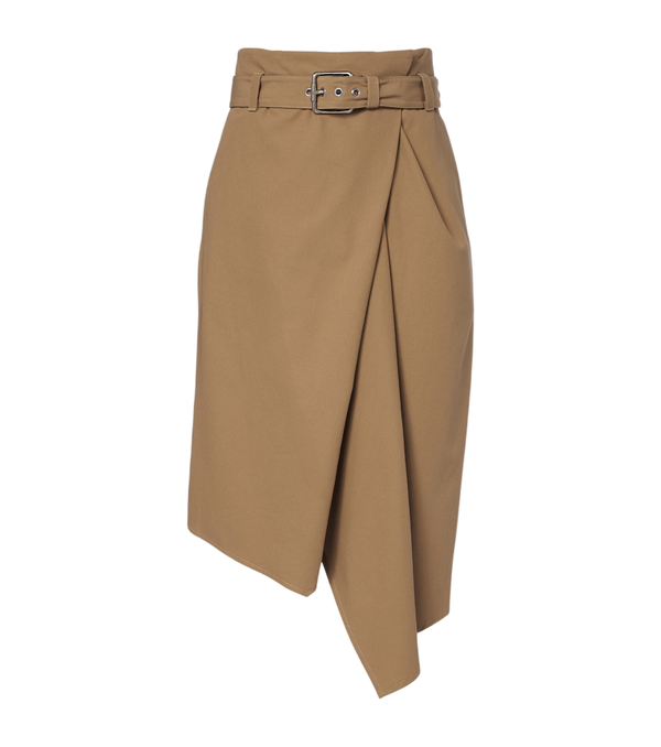 Loewe Gonna midi asimmetrica in cotone