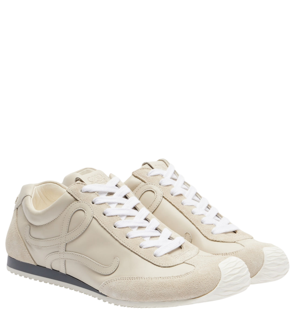 Loewe Ballet Runner 2.0 suede-trimmed leather sneakers