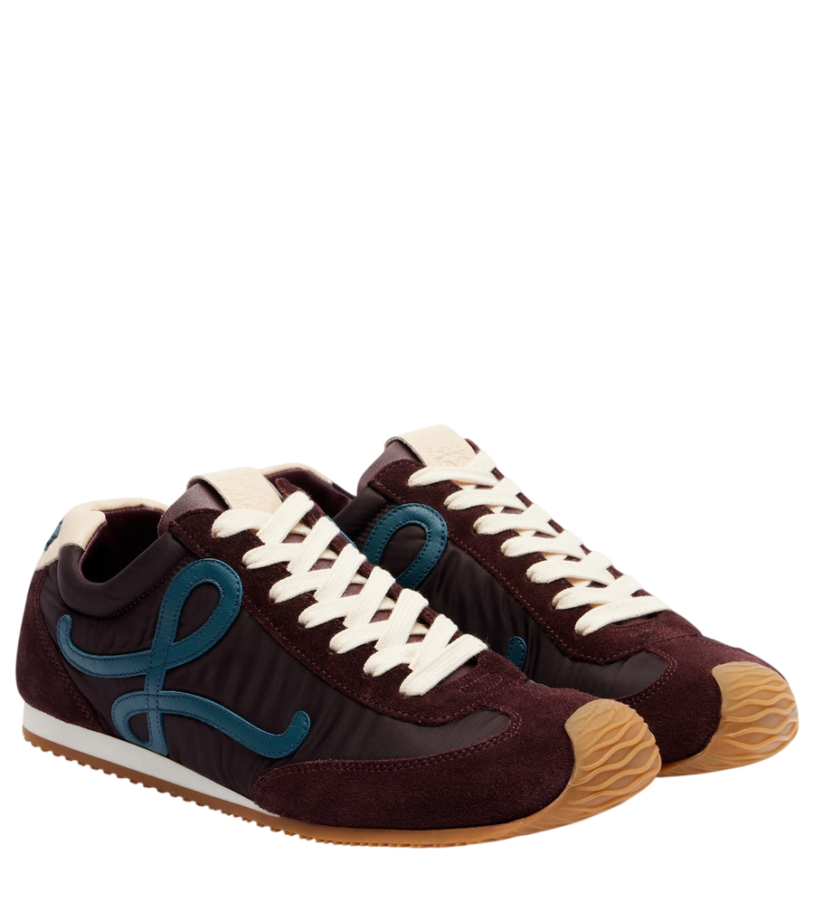Loewe Ballet Runner 2.0 suede-trimmed sneakers