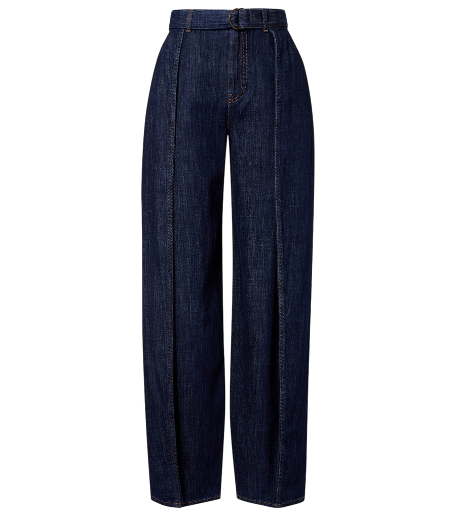 Jean large à taille haute ceinturé Loewe