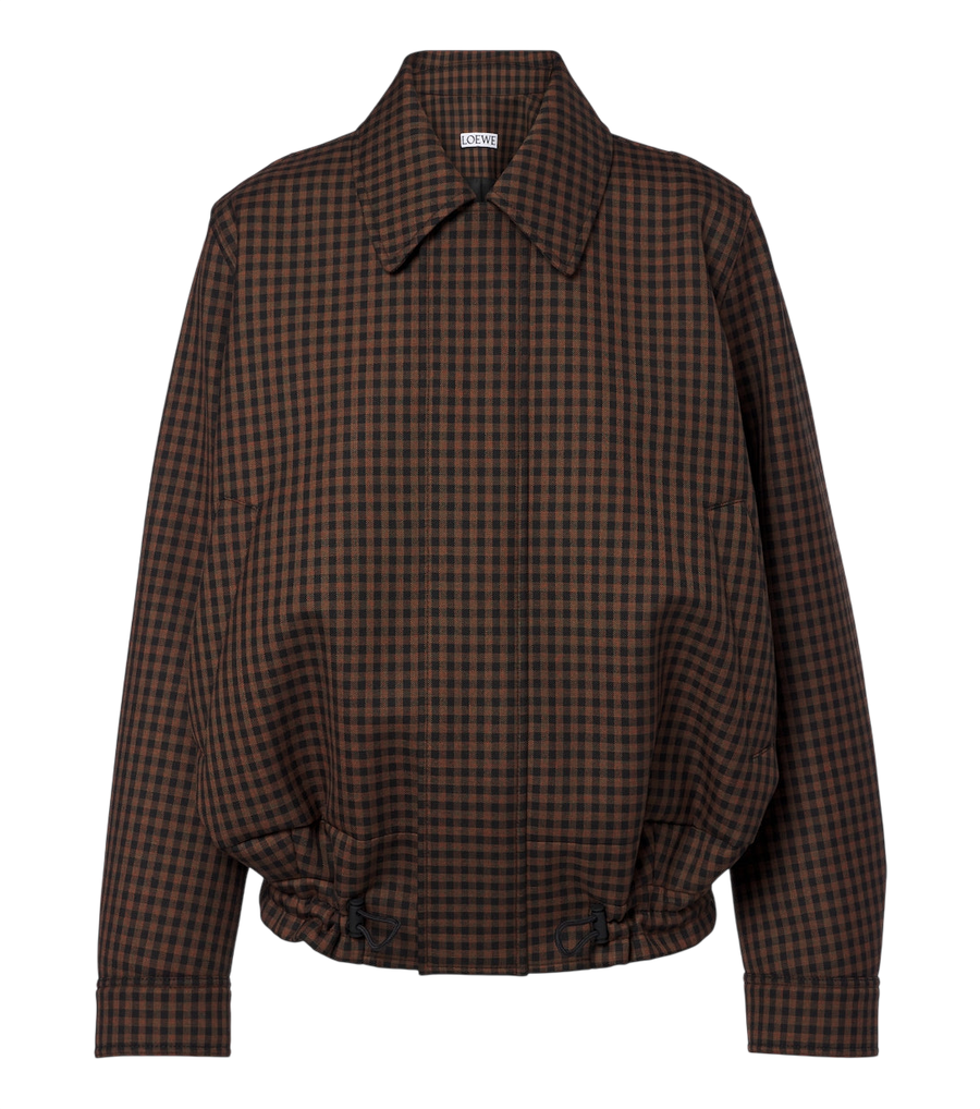 Loewe Checked wool blouson jacket