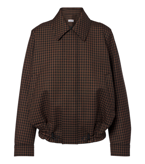 Loewe Checked wool blouson jacket