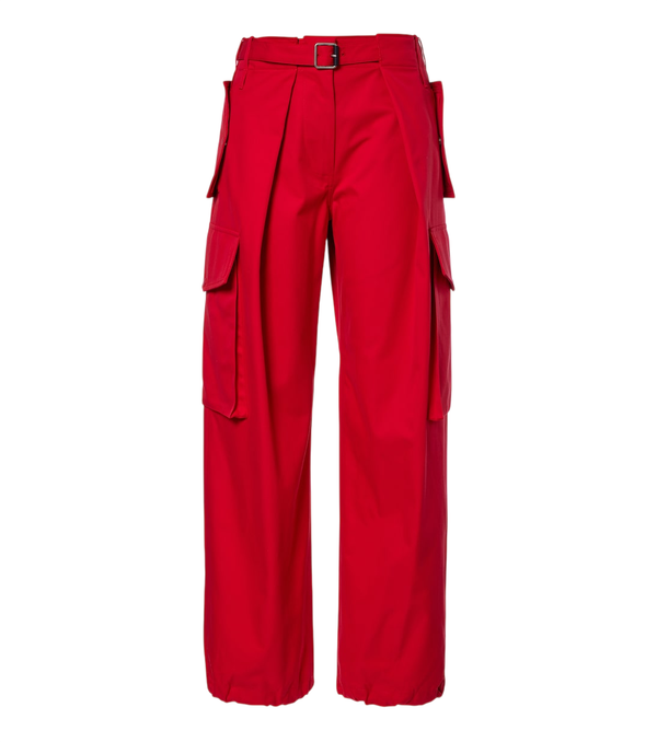 Pantalones cargo de algodón y seda de Loewe